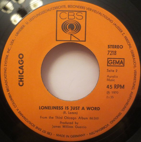 Chicago (2) : Lowdown (7", Single)