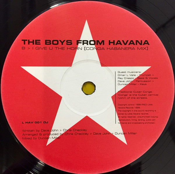 The Boys From Havana : I Give U The Horn (12")