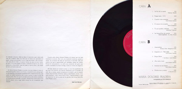 Maria Dolores Pradera : Exitos De Maria Dolores Pradera (LP, Comp, Gat)