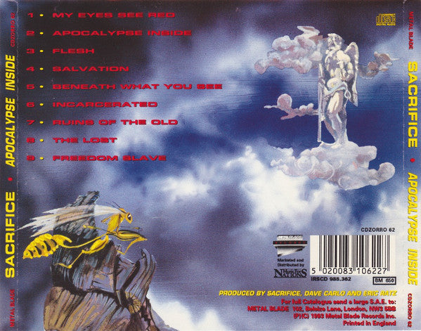 Sacrifice (3) : Apocalypse Inside (CD, Album)