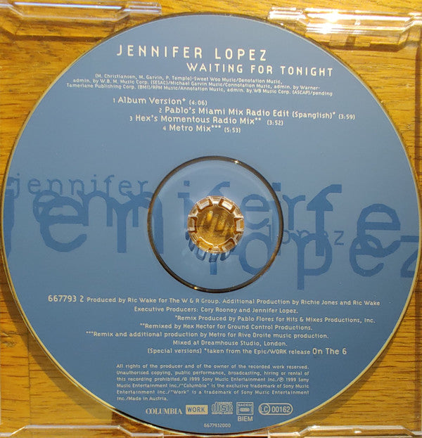 Jennifer Lopez : Waiting For Tonight (CD, Maxi)