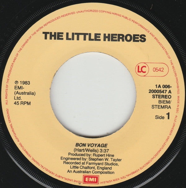 Little Heroes : Bon Voyage (7", Single)