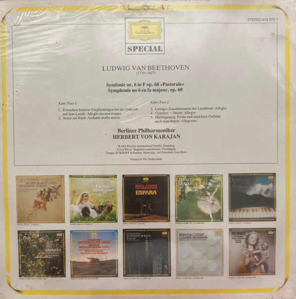 Ludwig van Beethoven - Berliner Philharmoniker • Herbert von Karajan : Symphonie Nr.6 (LP, RE)
