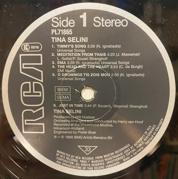 Tina Selini : Tina Selini (LP)