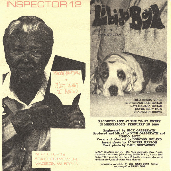 Libido Boyz / Inspector 12 : Libido Boyz / Inspector 12 (7")