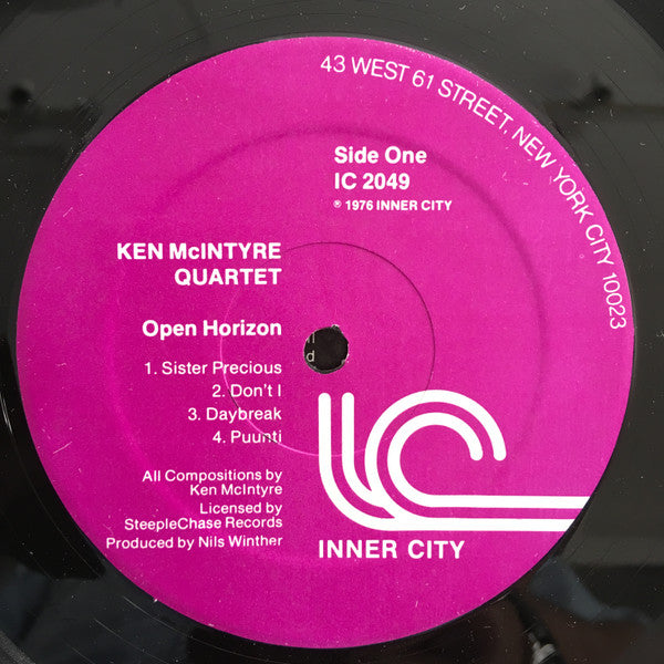 Ken McIntyre Quartet : Open Horizon (LP, Album)