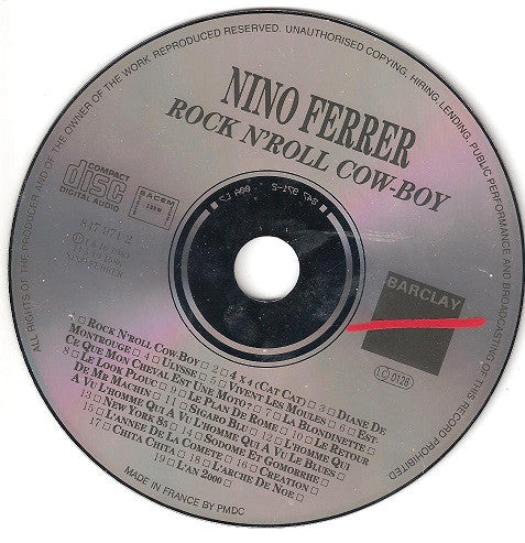 Nino Ferrer : Volume 5 - Rock N'Roll Cow-Boy - 13e Album (CD, Comp)