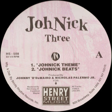 JohNick : Three (2x12", Ltd)