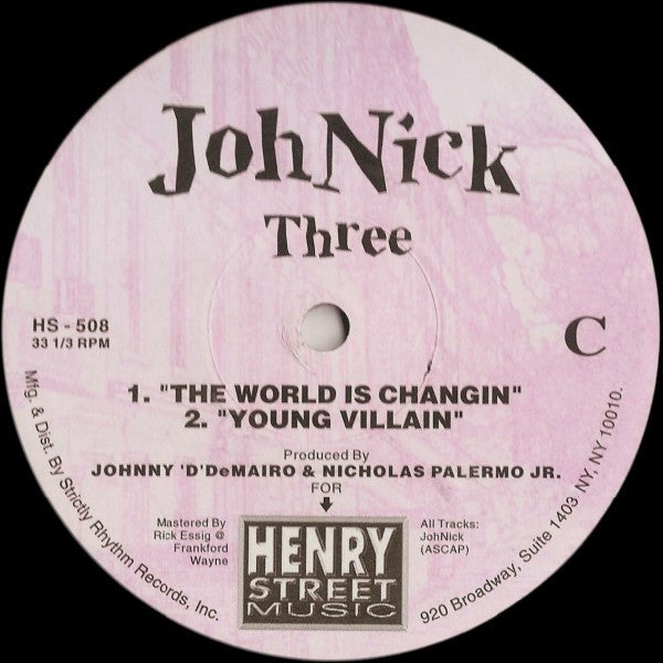 JohNick : Three (2x12", Ltd)