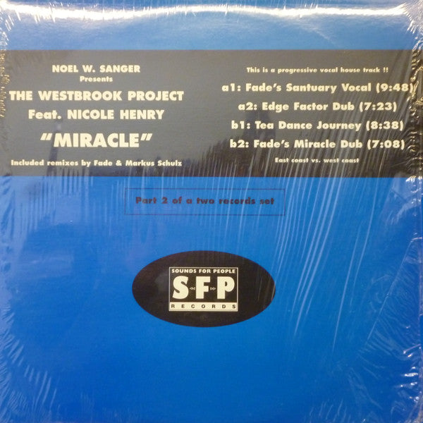 Noel W. Sanger Presents Westbrook Project Feat. Nicole Henry : Miracle (Part 2) (12")