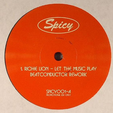 Richie Lion : Let The Music Play (12", Unofficial)