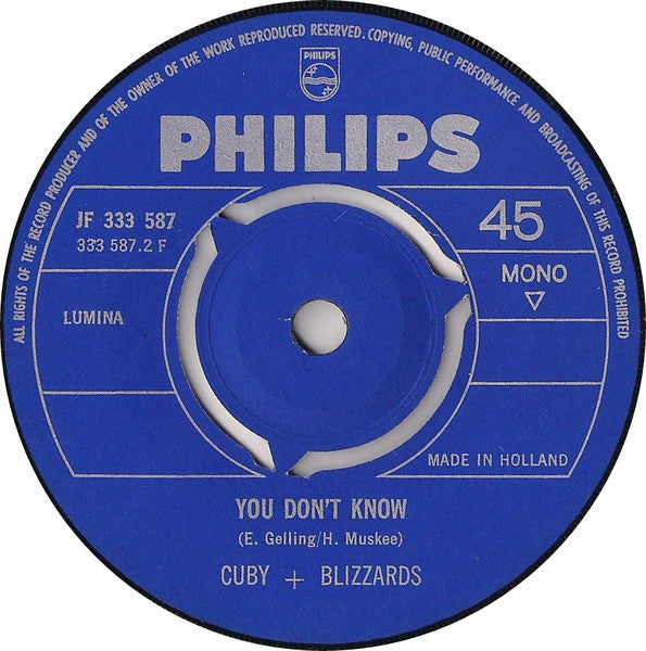 Cuby + Blizzards : You Don't Know / Richard Cory (7", Single, Mono)