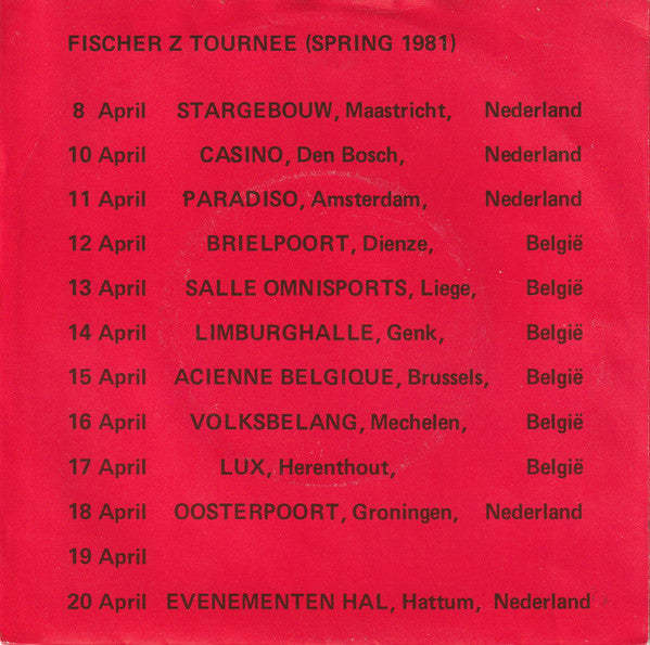 Fischer-Z : Marliese (7", Single)