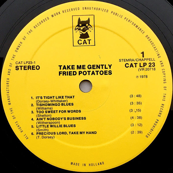Remco van der Gugten And His Fried Potatoes Featuring Joep Peeters _ Son McGauley : Take Me Gently (LP, Album)
