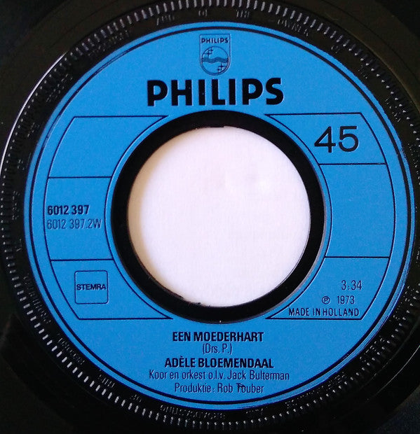 Adèle Bloemendaal : Zallemenut (Nog 'N Keertje Overdoen) (7", Single, yel)