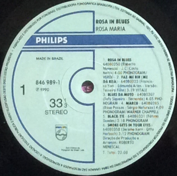 Rosa Maria : Rosa In Blues (LP, Album)