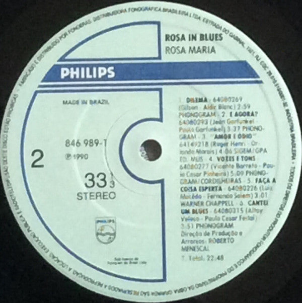 Rosa Maria : Rosa In Blues (LP, Album)