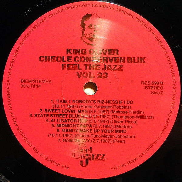 King Oliver Creole Conservenblik : Feel The Jazz 23 (LP)