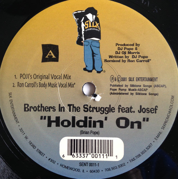 Brothers In The Struggle : Holdin' On (12")