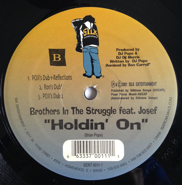 Brothers In The Struggle : Holdin' On (12")