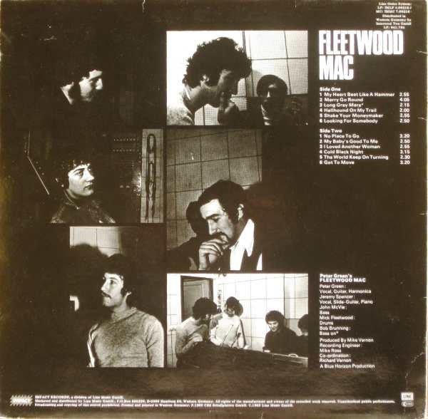 Fleetwood Mac : Peter Green's Fleetwood Mac (LP, Album, RE, Whi)