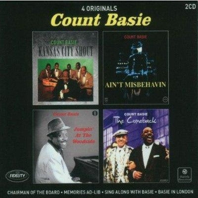 Count Basie : 4 Originals (Chairman Of The Board - Memories Ad-Lib - Sing Along With Basie - Basie In London) (2xCD, Comp, RM)