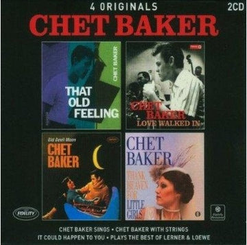 Chet Baker : 4 Originals (Chet Baker Sings - Chet Baker With Strings - It Could Happen To You - Plays The Best Of Lerner & Loewe) (2xCD, Comp, RM)