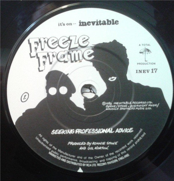 Freeze Frame (4) : Seeking Professional Advice (7", Single)