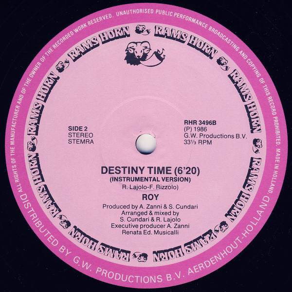 Roy : Destiny Time (12")