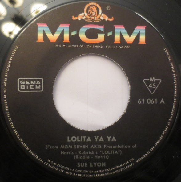 Sue Lyon : Lolita Ya Ya (7", Single)