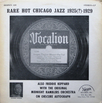 Various : Rare Hot Chicago Jazz 1925(?)-1929 (LP, Comp)