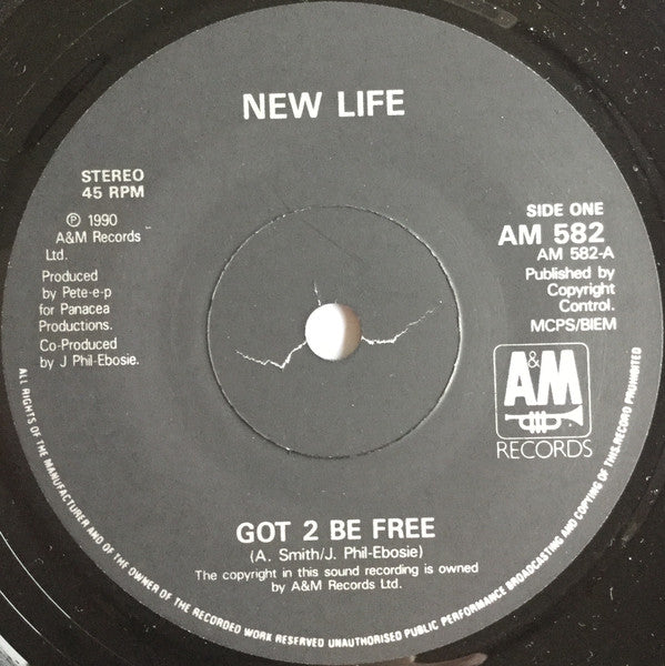 New Life : Got 2 B Free (7", Single)