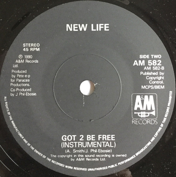 New Life : Got 2 B Free (7", Single)