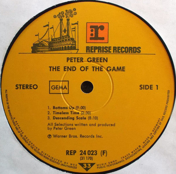 Peter Green (2) : The End Of The Game (LP, Album, RE)