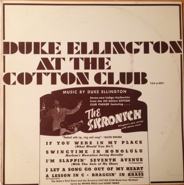 Duke Ellington : Duke Ellington At The Cotton Club (LP, Comp)