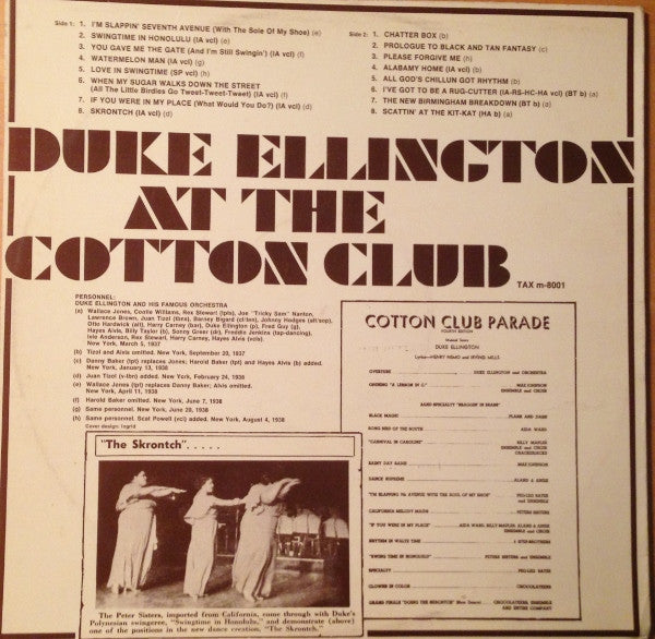 Duke Ellington : Duke Ellington At The Cotton Club (LP, Comp)