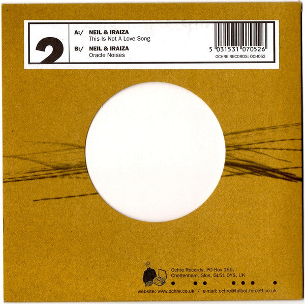 Neil & Iraiza : This Is Not A Love Song (7", Single, Gre)