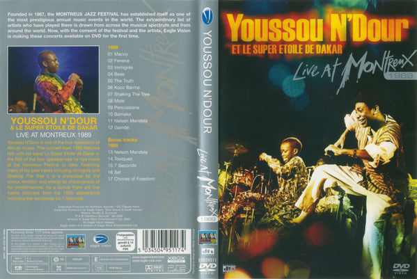 Youssou N'Dour : Live At Montreux 1989 (DVD, Multichannel, PAL, DVD)