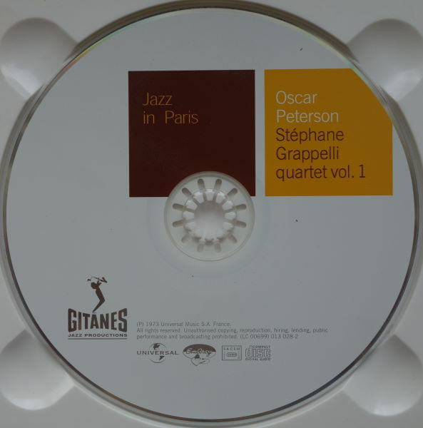 Oscar Peterson - Stéphane Grappelli Quartet : Oscar Peterson - Stéphane Grappelli Quartet Vol. 1 (CD, Album, RE, RM)