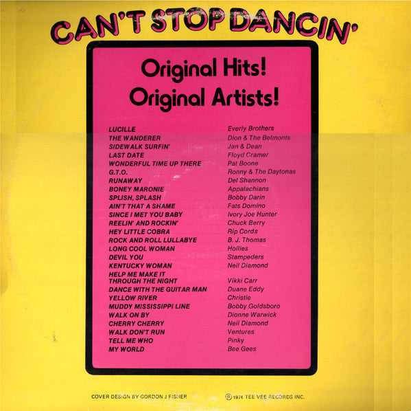 Various : Can't Stop Dancin' (2xLP, Comp)