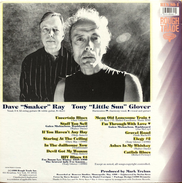 Ray & Glover : Ashes In My Whiskey (LP, Album)