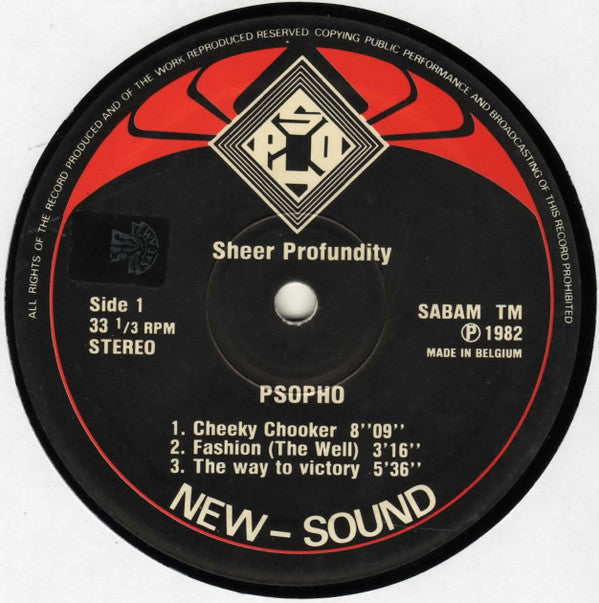 Psopho : Sheer Profundity (LP)