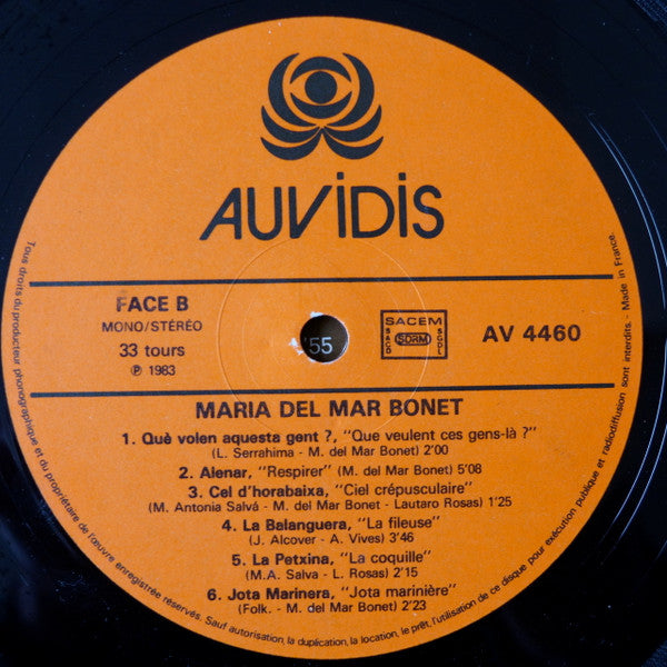 Maria Del Mar Bonet : Maria Del Mar Bonet (LP, Comp)