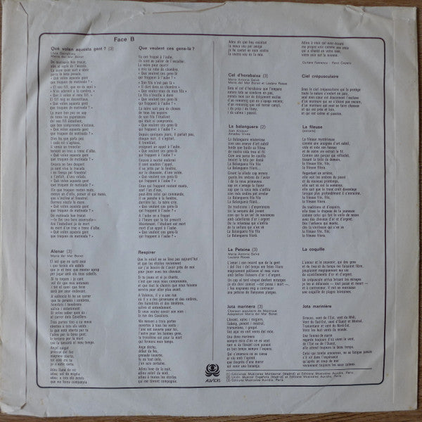 Maria Del Mar Bonet : Maria Del Mar Bonet (LP, Comp)