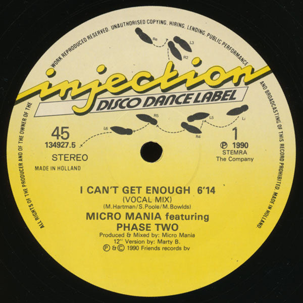 Micro Mania : I Can't Get Enough (12")