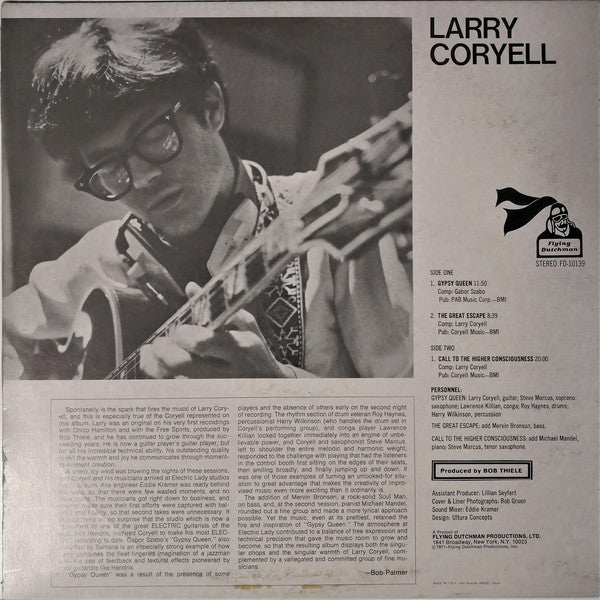 Larry Coryell : Barefoot Boy (LP, Album)