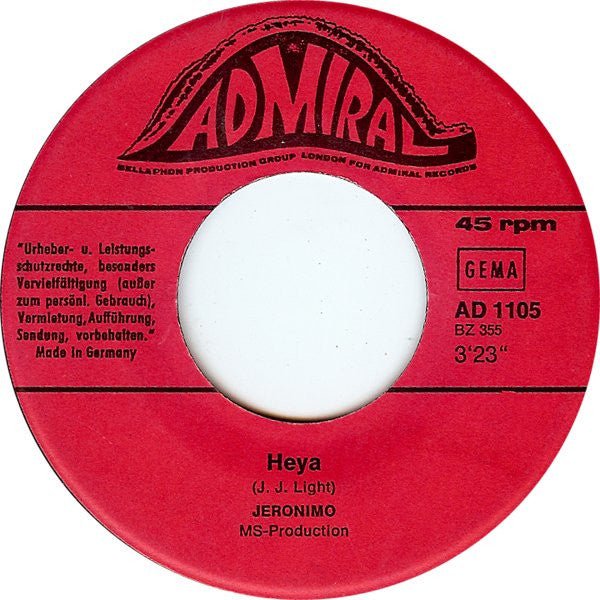 Jeronimo (2) : Heya  (7", Single)