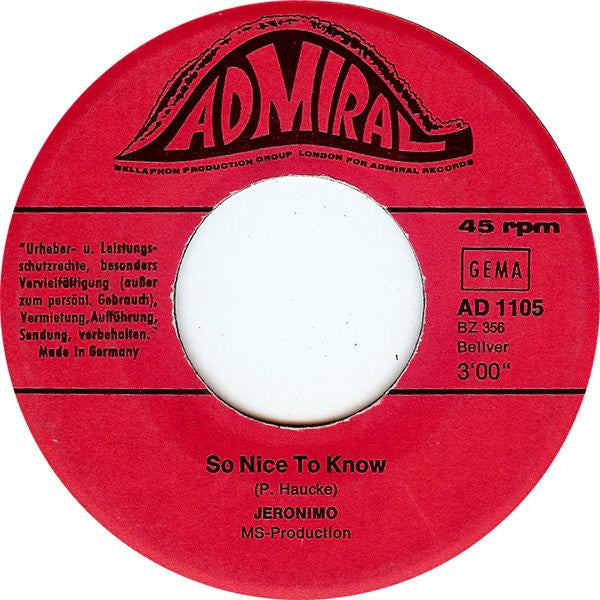 Jeronimo (2) : Heya  (7", Single)