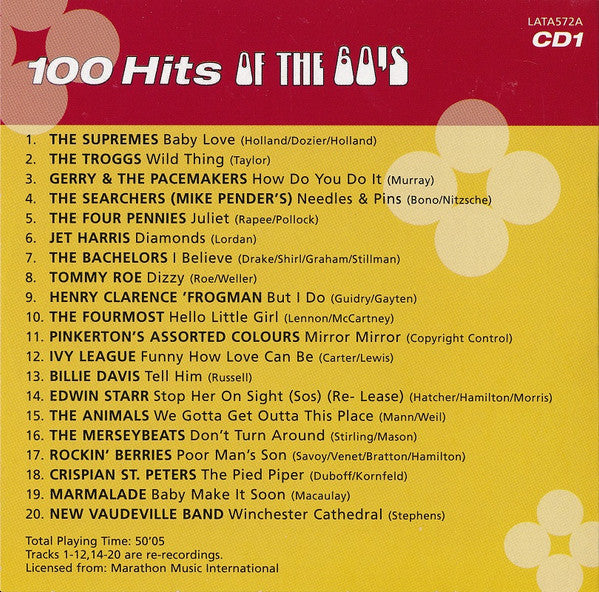 Various : 100 Hits Of The 60's (5xCD, Comp)