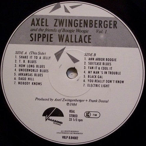 Axel Zwingenberger & Sippie Wallace : Axel Zwingenberger & Sippie Wallace (LP, Album)